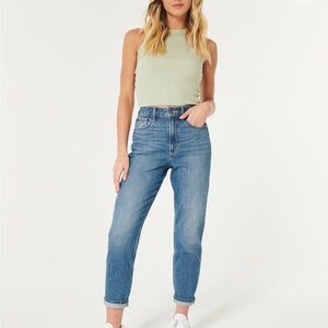 Hollister Women’s Ultra High-Rise Dark Wash Mom Jeans